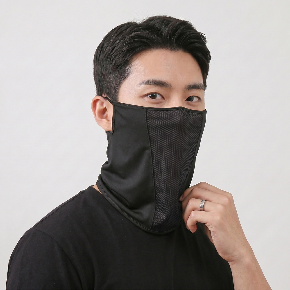 위키드런 자외선차단 마스크 골프 러닝 얼굴 햇빛가리개 자전거 쿨 운동 - 상세 이미지 3