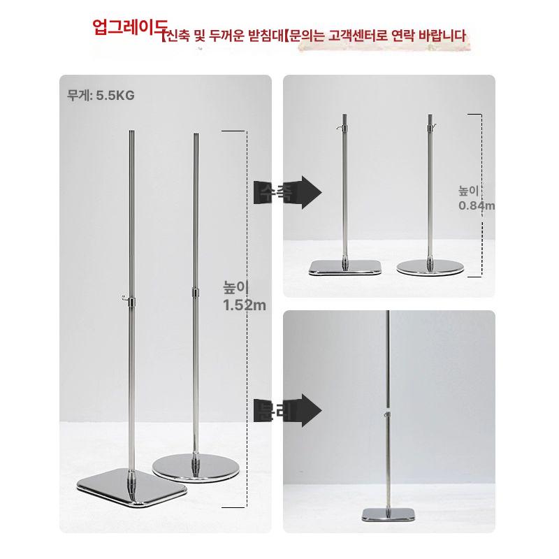 의류전시 마네킹 거울 스탠드 매장 옷가게 디스플레이 반사경 은색 전시용 스탠드 이미지 6