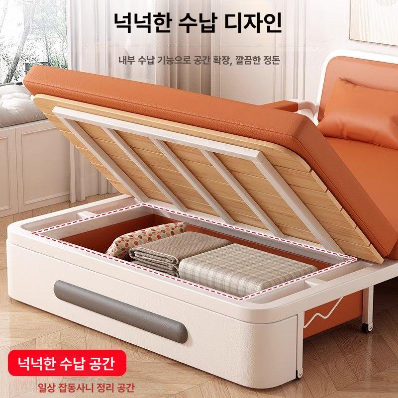 접이식 소파침대 확장형 거실용 쇼파베드 카페 침대 다목적 소파 - 상세 이미지 4