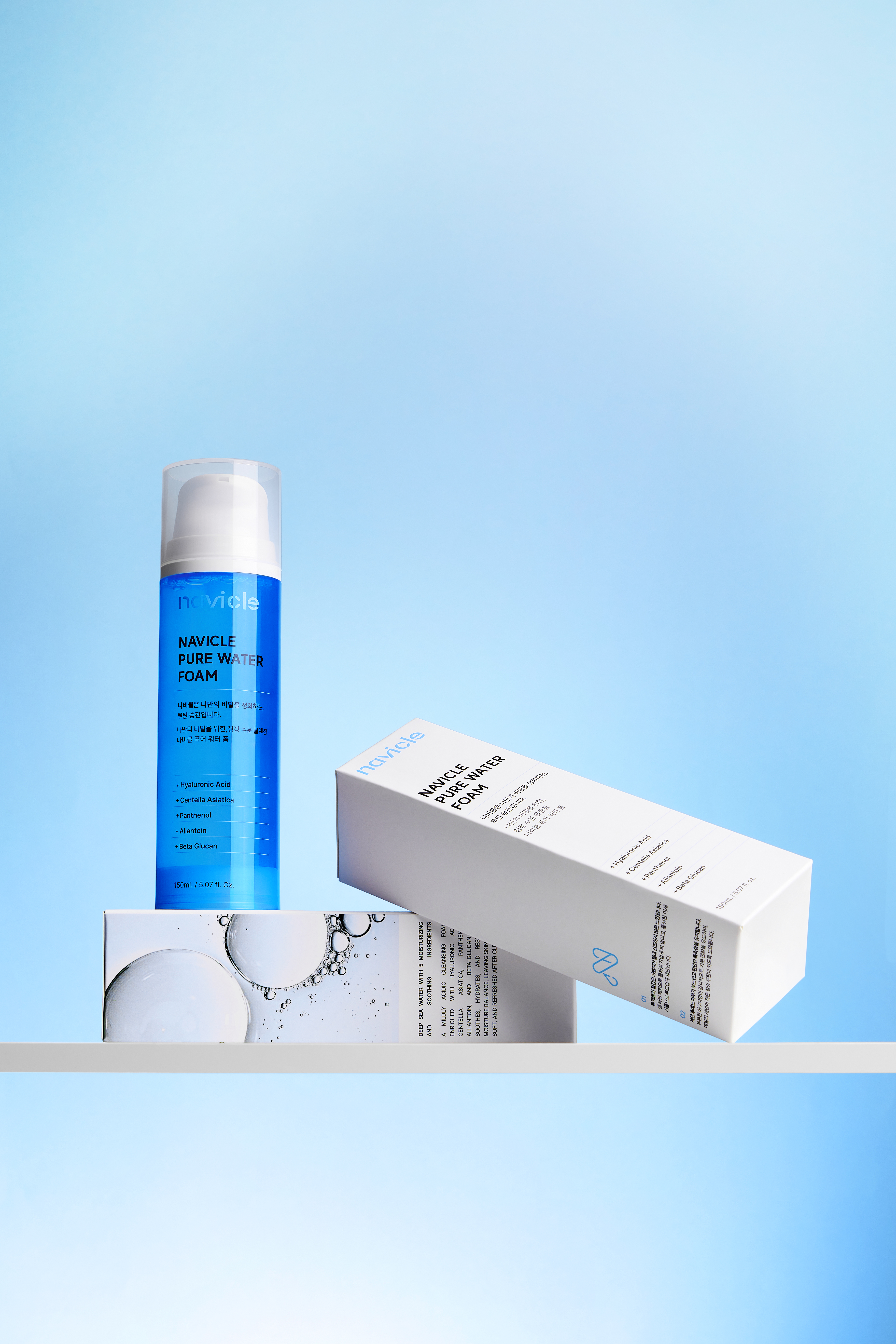나비클 퓨어워터 폼 / 약산성 저자극 클렌징폼 150ml, 1개 상품 이미지