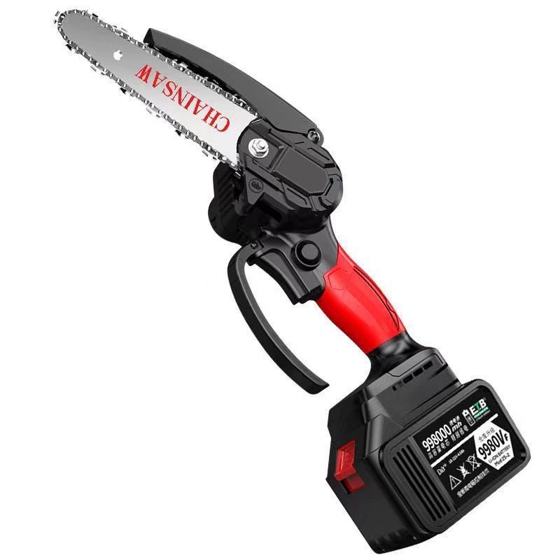 충전식 전동톱 목재절단 장작패기 소형 휴대용 절단기 가정용 목공공구 - 상품 이미지