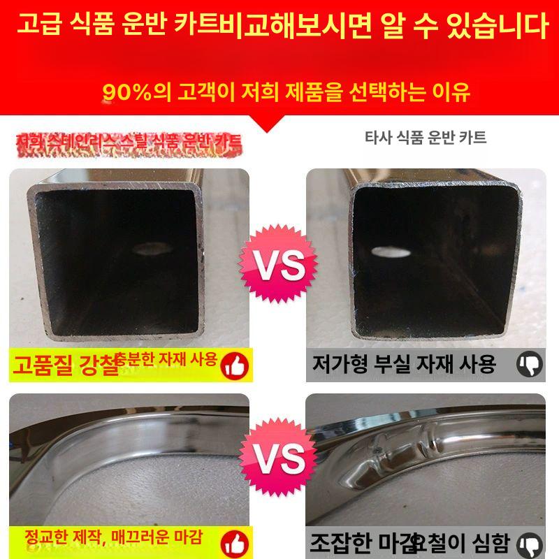 식판 배식카트 병원 요양원 서빙 이동식 식사 배급 트롤리 다단 선반 주방용품 - 상세 이미지 4