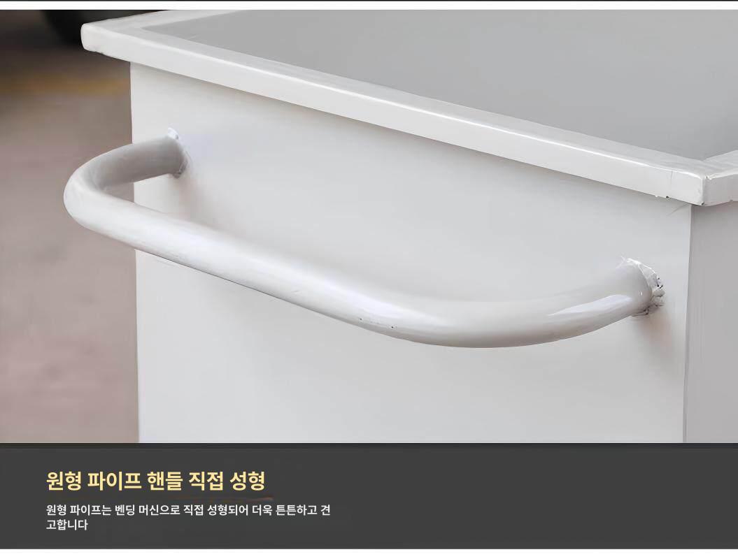 공작기계 이동식 폐기물 하역 버켓 대차 그레이 산업용 칩통 운반 장비 - 상세 이미지 3