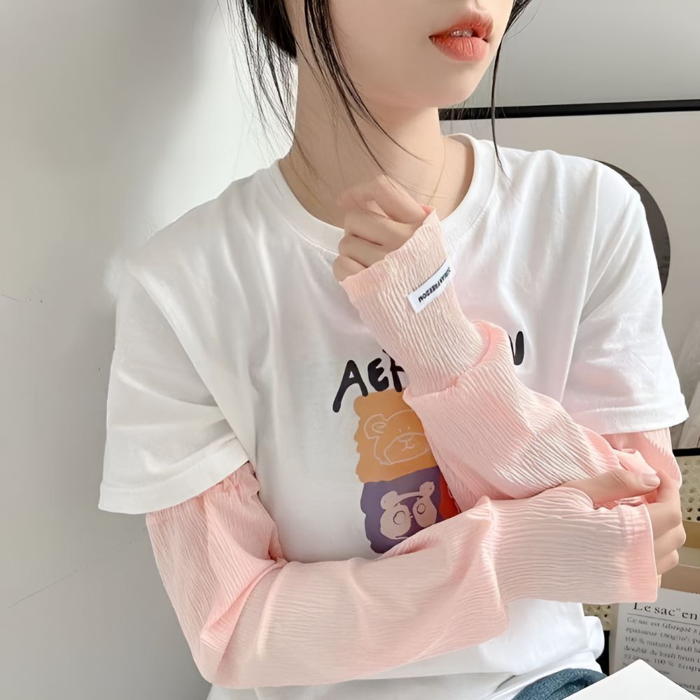 손등덮는팔토시 조이지않는팔토시 넉넉한 편한 넓은 쿨링 - 상세 이미지 3
