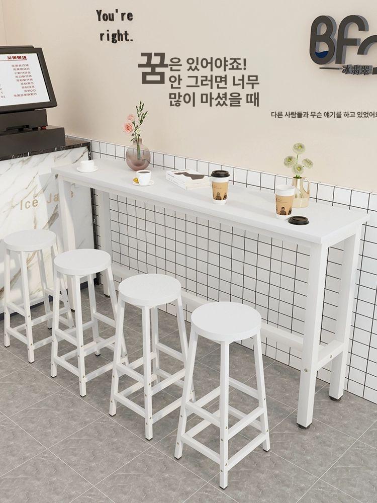 베란다 식탁 폭좁은 창가 싱글테이블 홈바테이블 인테리어 다용도 좁은주방 스탠딩 - 상세 이미지 2