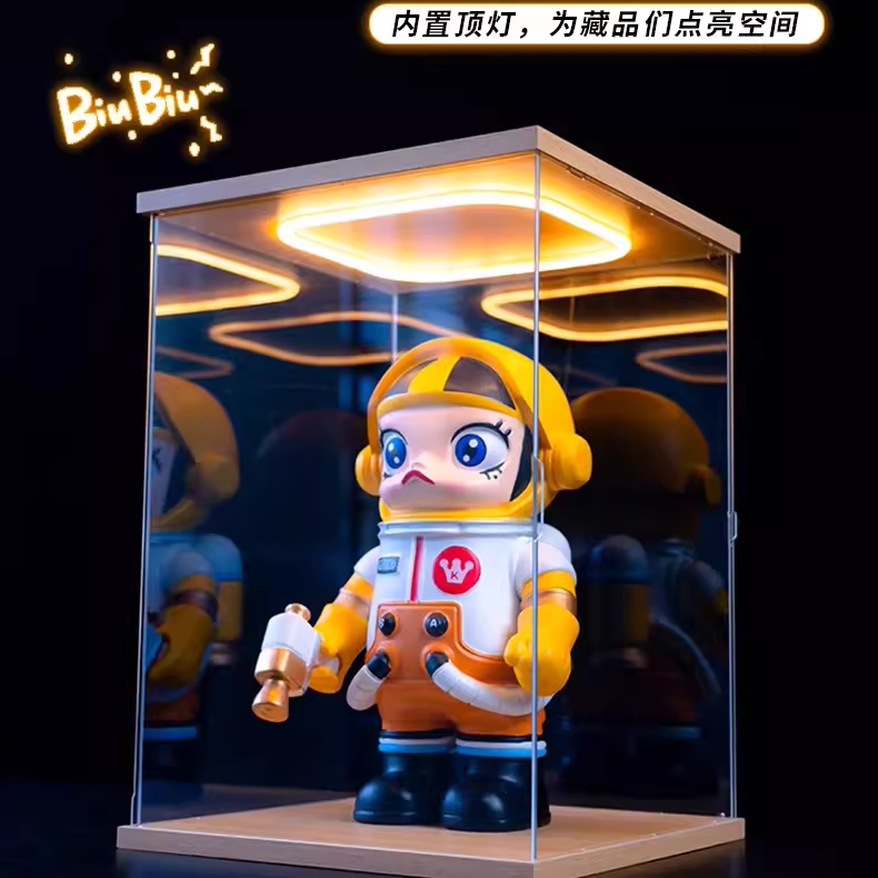 아크릴 피규어케이스 투명 굿즈 가챠 대형 조명 인형 20x10x10cm - 상세 이미지 4