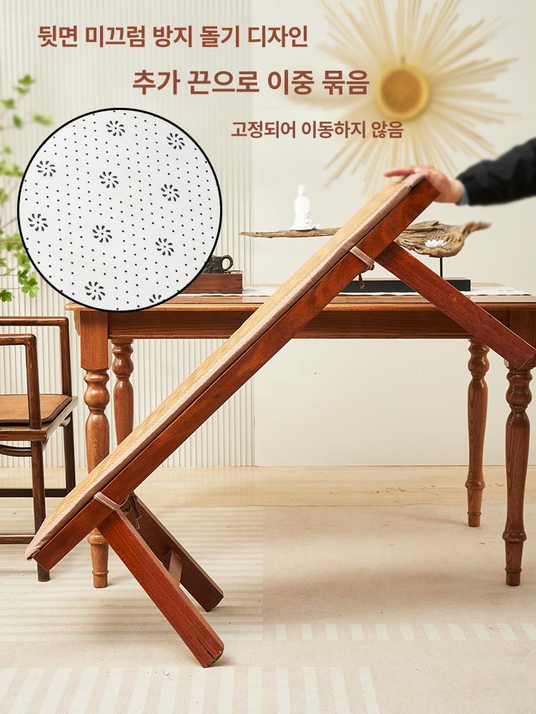여름 대자리 대나무 침대패드 천연 라탄 시원한 깔개 가정용 매트 통풍 - 상세 이미지 2