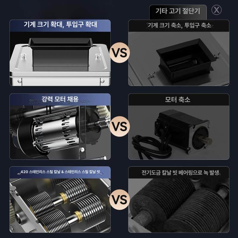 절단기 육회세절기 업소용 육절기 회기계 육류 칼날 생선 회써는기계 - 상세 이미지 4