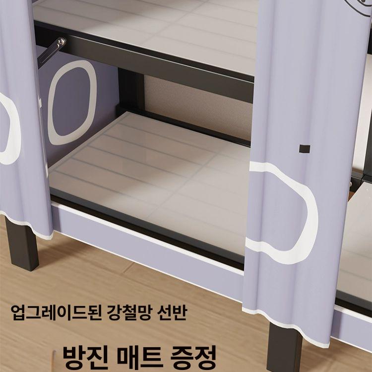 접이식옷장 원룸 튼튼한 간편한 폴딩 행거 캐비닛 접이식 - 상세 이미지 5