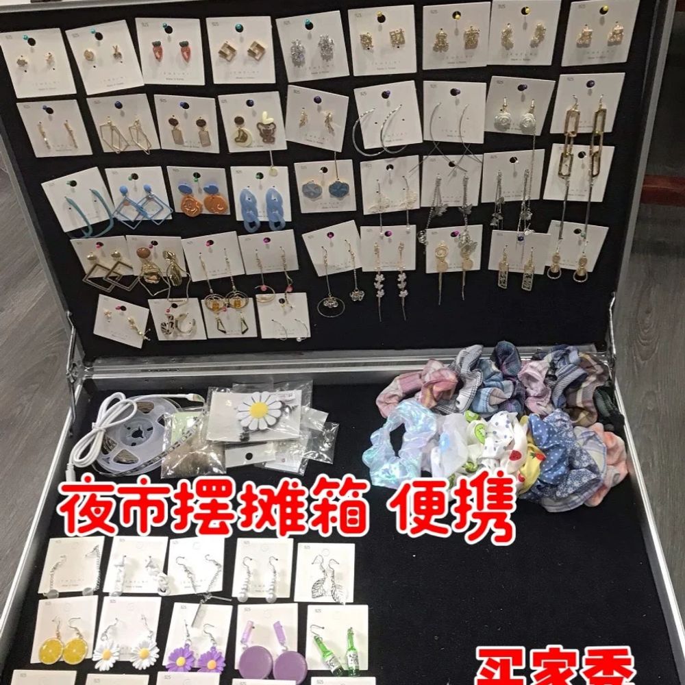 액세서리 진열대 휴대용 플리마켓 판매대 가판대 야외 쥬얼리 행사용 악세사리 스탠드 - 상세 이미지 3