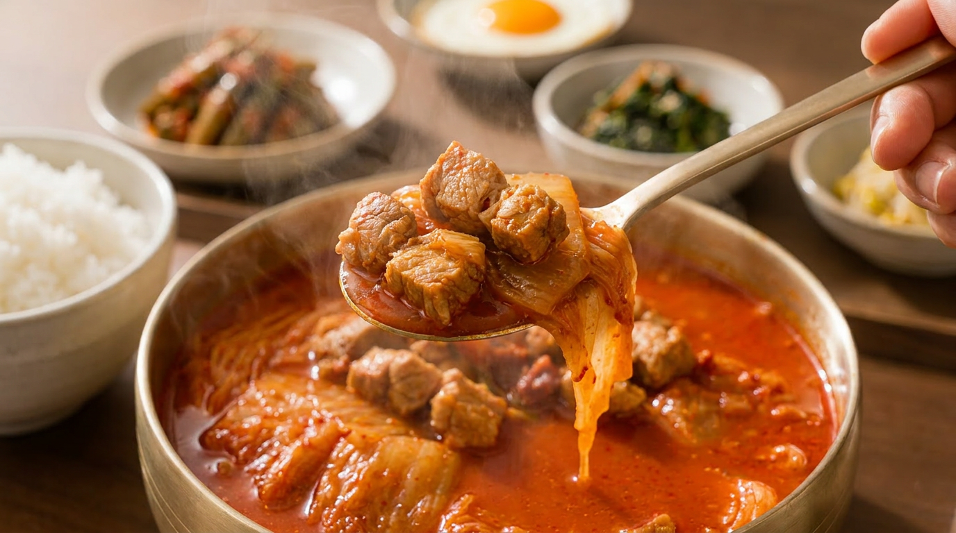 [1팩] 2인분 돼지김치찌개 밀키트 한식 집밥 캠핑 술안주 자취생 직장인 5분요리 650g, 1개 이미지 4