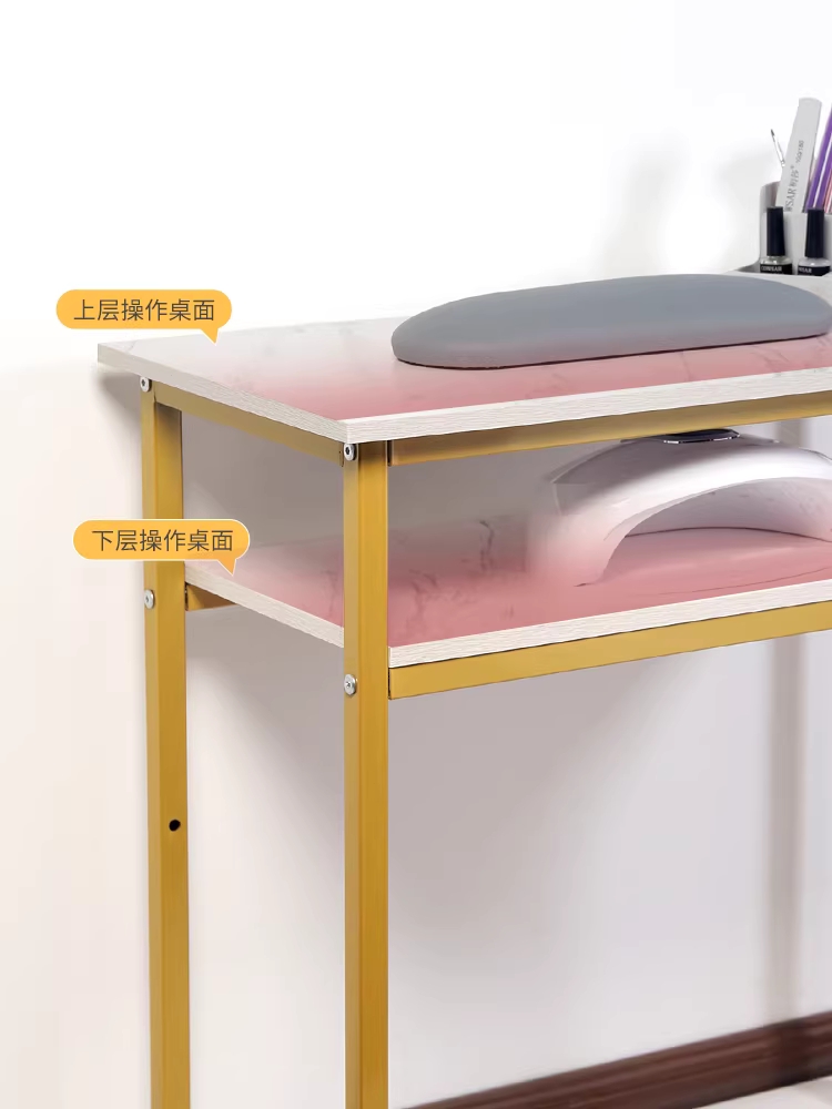 네일아트 시술대 샵 매장 데스크 매니큐어 네일 작업대 120cm - 상세 이미지 5