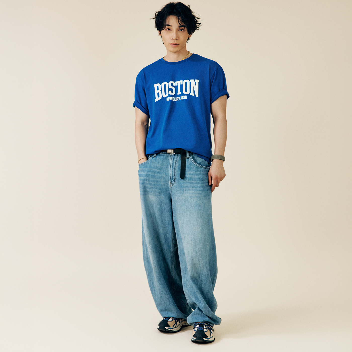 네이버 스파오 벌룬 와이드 진 SPTJG25C52