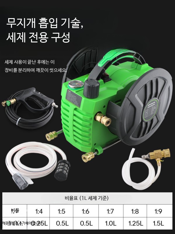 강력 청소용 에컨 에컨세척기 펌프 하수도 세척 핑크젯 고압 고온 세척기 - 상세 이미지 5
