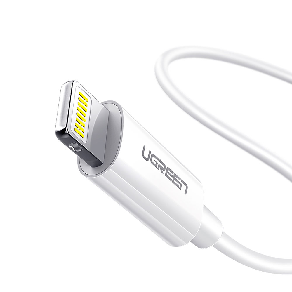유그린 MFi 순동 라이트닝 8핀 to USB 아이폰 케이블 US155 화이트, 1개, 2m - 상세 이미지 3