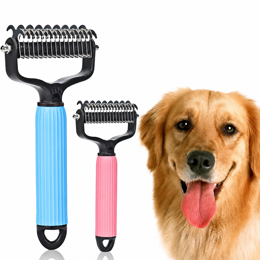 강아지 고양이 빗 털 엉킴 브러쉬 엉킨 관리 죽은털 제거 클린 그루밍 반려동물 그루믹스 - 상품 이미지