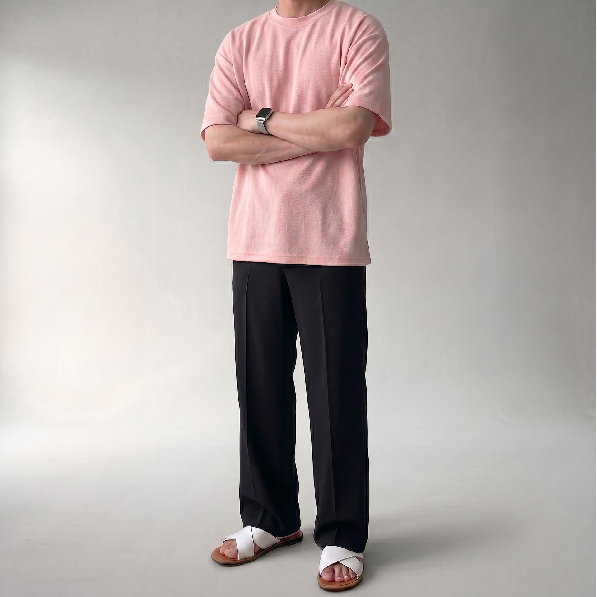1+1 링클프리반팔티 무지티셔츠 쿨링반팔 이미지 8
