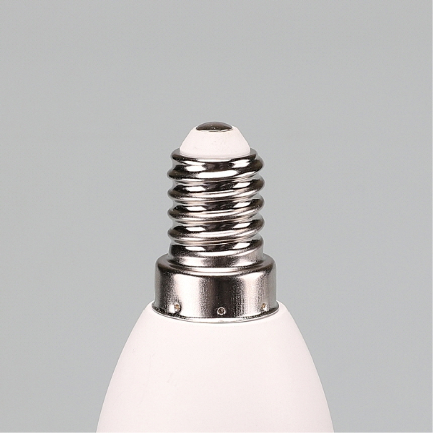 LED 촛대구 플레임 전구 5W E14 투명 전구색 매장 카페 줄조명 램프 비츠온 - 상세 이미지 5