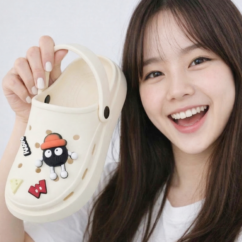 캐릭터 슬리퍼 4cm 발편한 키높이 통굽 푹신한 굽높은 WS6605 - 상품 이미지