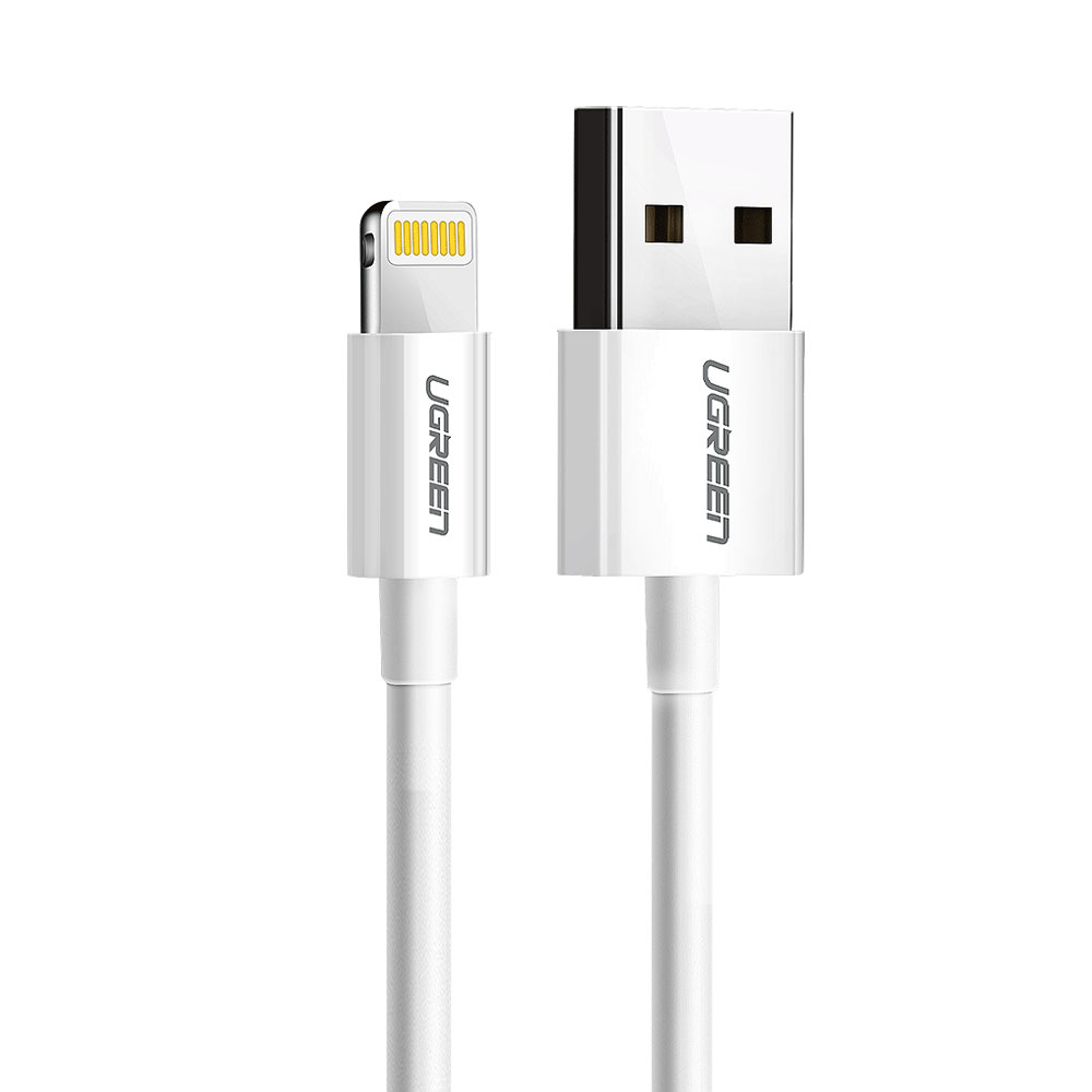 유그린 MFi 순동 라이트닝 8핀 to USB 아이폰 케이블 US155 화이트, 1개, 2m - 상품 이미지