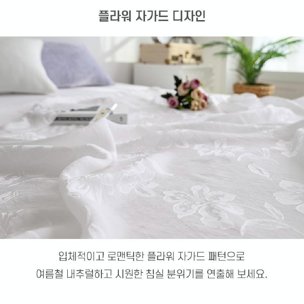 시원한 풍기 인견 여름이불 쿨링 쿨이불 피그먼트 홑이불 SS 여름침구 이미지 6