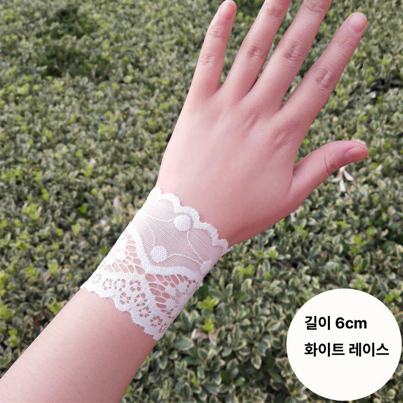 손목 가리개 타투 커버 쿨토시 흉터 문신 자외선 가리기 통기성 팔 팔목 보호대 밴드 슬리브 길이 6.5cm 블랙 S - 상세 이미지 5