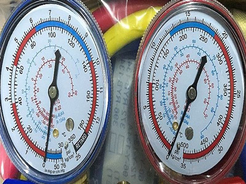 냉매 게이지 에어컨 가스 충전기 압력계 냉동 측정기 모델 04 (게이지만, 커넥터 미포함) - 상세 이미지 5