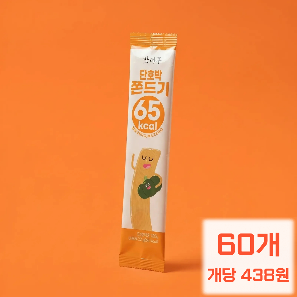 [맛없으면 무료반품] 맛더쿠 단호박 쫀드기 22g, 60개 - 상품 이미지