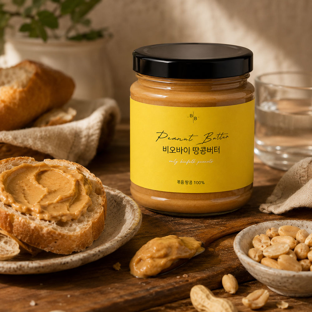 비오바이 국내제조 무첨가 땅콩버터 260g, 1개 - 상세 이미지 4