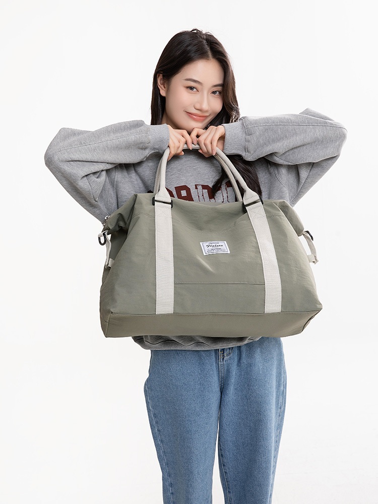여성 남성 대용량 여행 가방 토트백 휴대용 대용량 블랙 건습 분리 - 상품 이미지