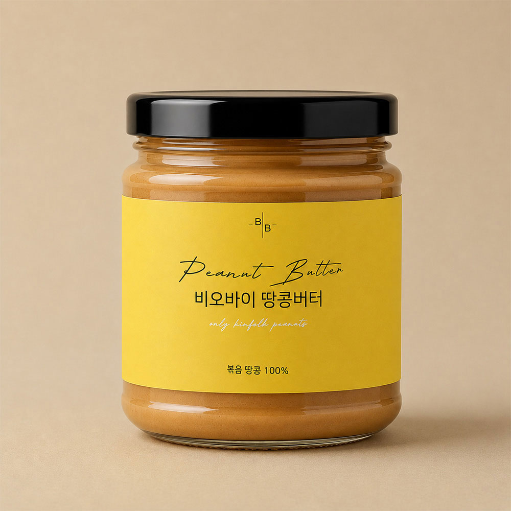비오바이 국내제조 무첨가 땅콩버터 260g, 1개 - 상품 이미지