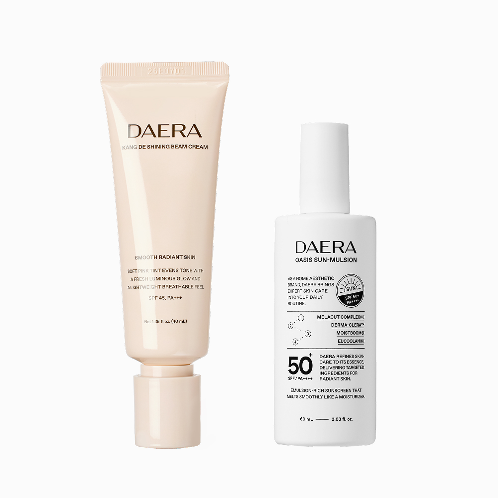 대라 샤이닝빔크림 SPF45 PA+++ 오아시스 선멀젼 SPF50+ PA++++ 2종세트 - 상품 이미지