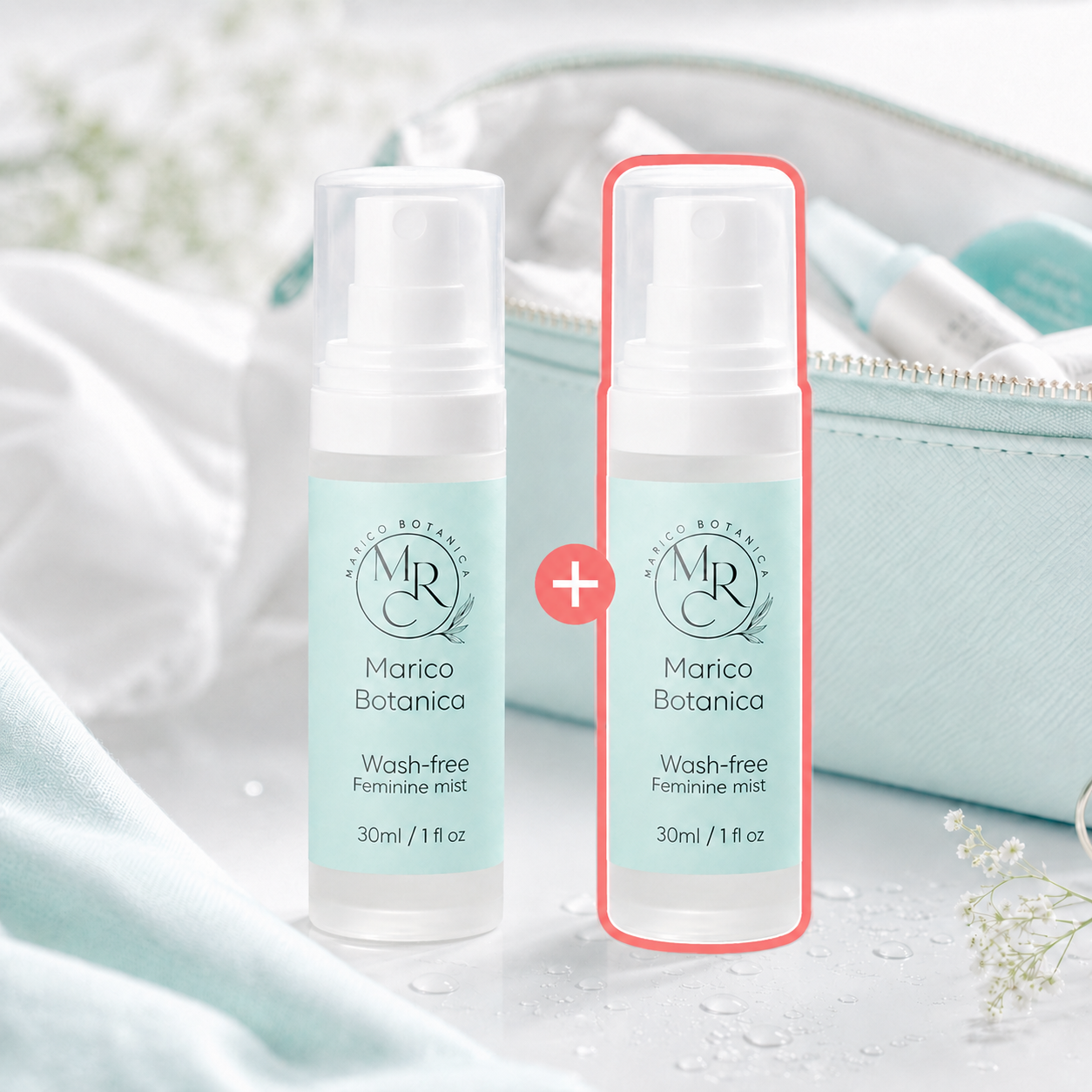 [공식판매처] 마리코랩 청감 페미닌 미스트 휴대용 여성청결제 30ml, 2개 - 상품 이미지