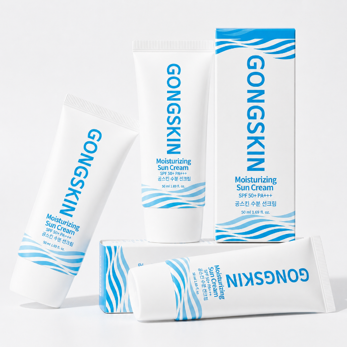 공스킨 수분 선크림 SPF 50+ PA+++ 3개 세트 - 상품 이미지