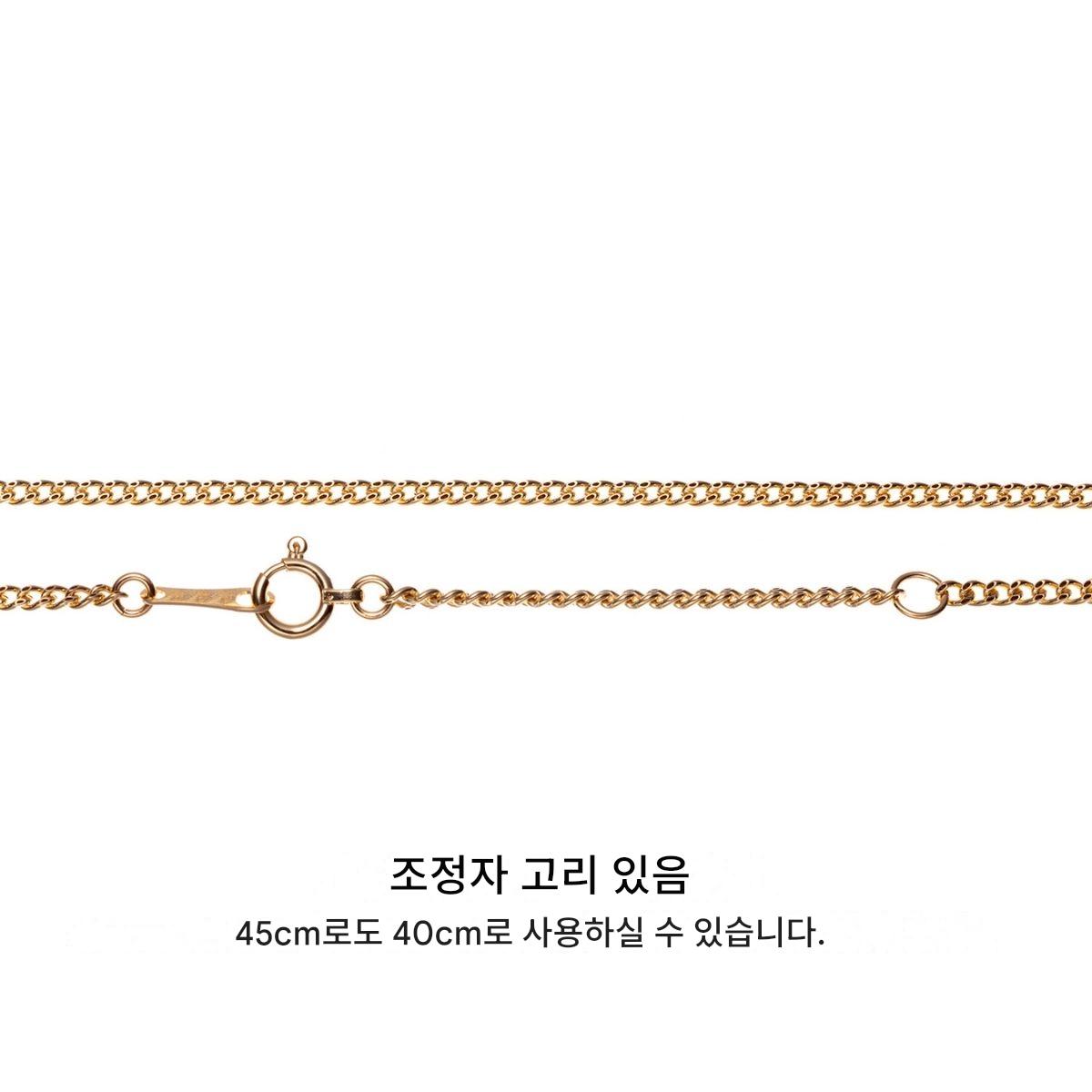 18K 골드 목걸이 체인목걸이 1.65mm 레이어드 쥬얼리 - 상세 이미지 2
