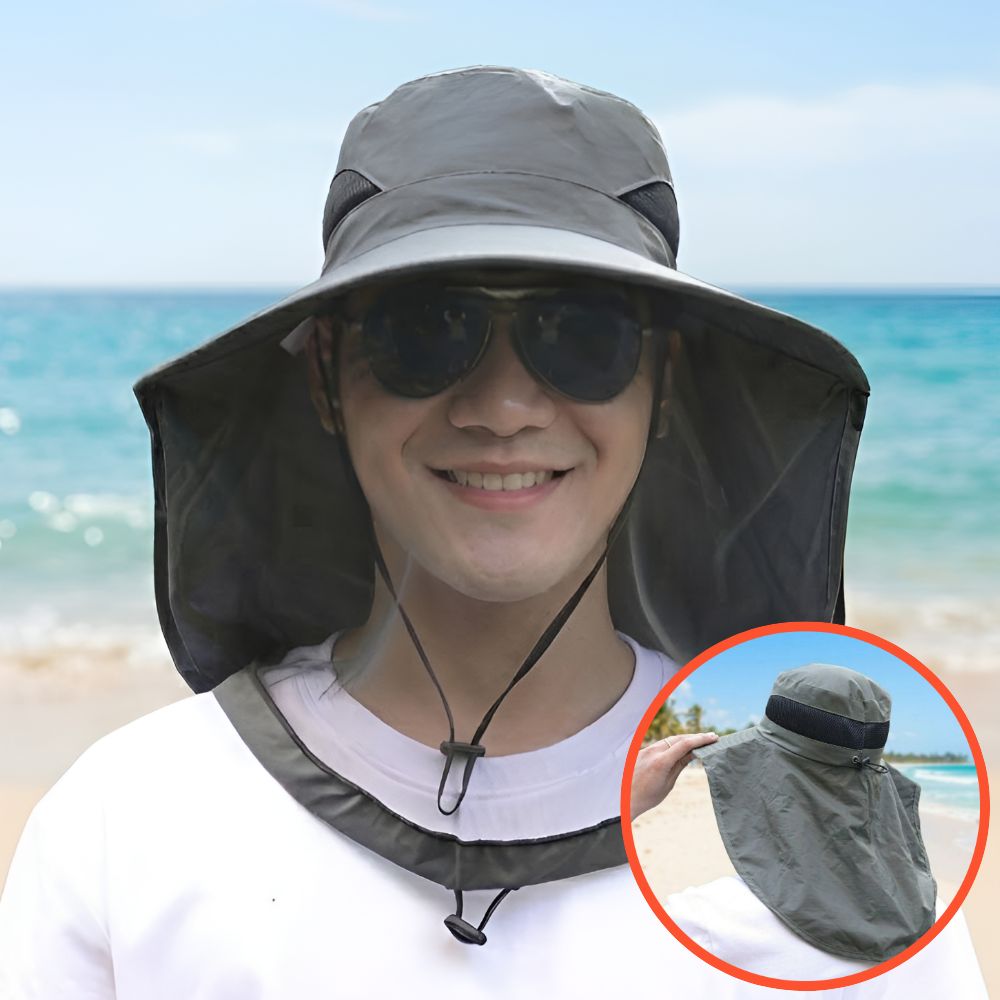 벌레퇴치모자 방충모자 배스낚시 쏘가리 얼굴망 벌초 모기 - 상품 이미지