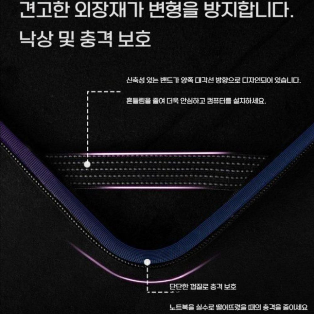 갤럭시북6 프로 울트라 노트북 수납 가방 플랜지 슬리브 휴대용 크로스 숄더 백 어깨 스트랩 - 상세 이미지 3