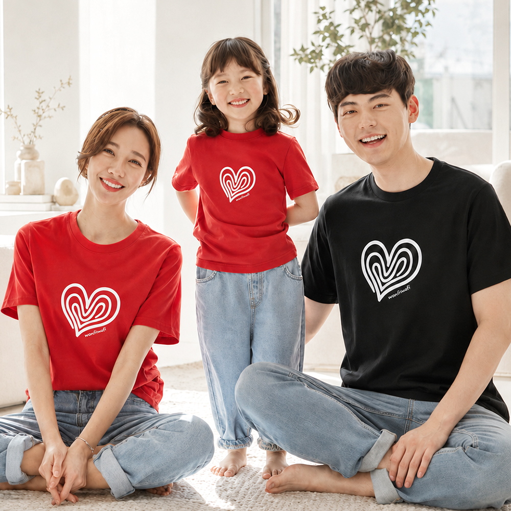 가족티 사진의상 단체 여행 패밀리룩 돌잔치 촬영 몽피마피 하트랑 환갑 칠순 이미지 7