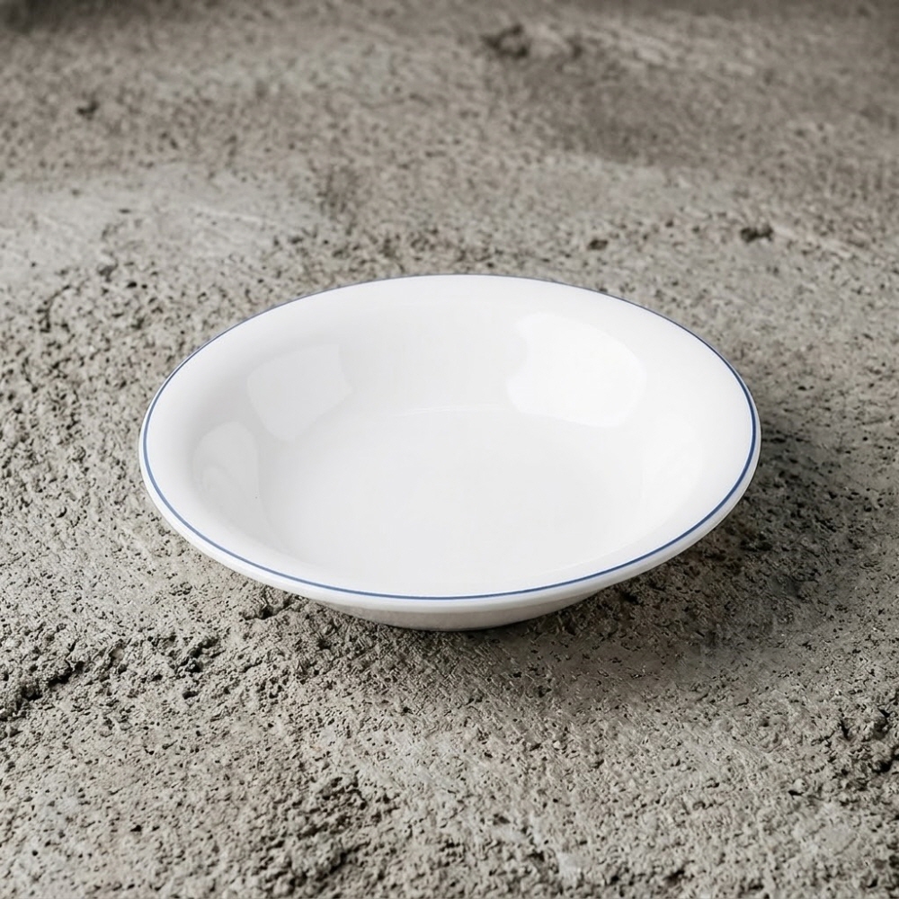 라인 멜라민 업소용 분식 뷔페 돈까스 분식집 그릇 접시 12cm, 옥돌 - 상품 이미지