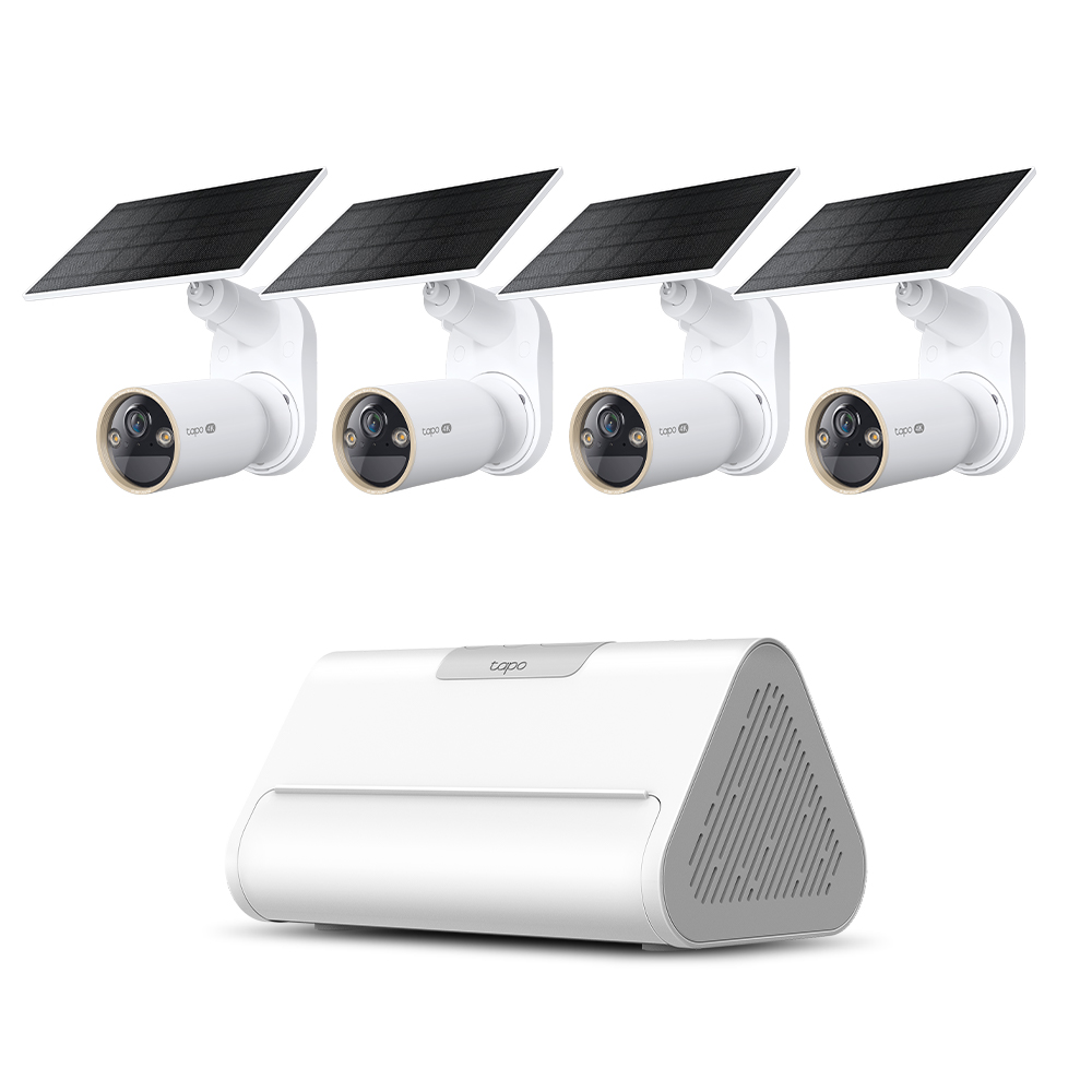 실외 태양광 카메라(Tapo C460 Kit) + 허브(Tapo H500) Set 태양광 충전 회전형 무선 배터리 카메라 CCTV - 상품 이미지