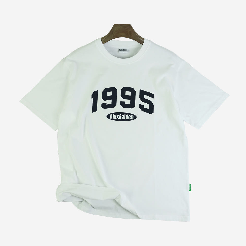 알렉스앤에이든 오버핏 1995 반팔티(블랙,화이트,딥그린) - 상세 이미지 5