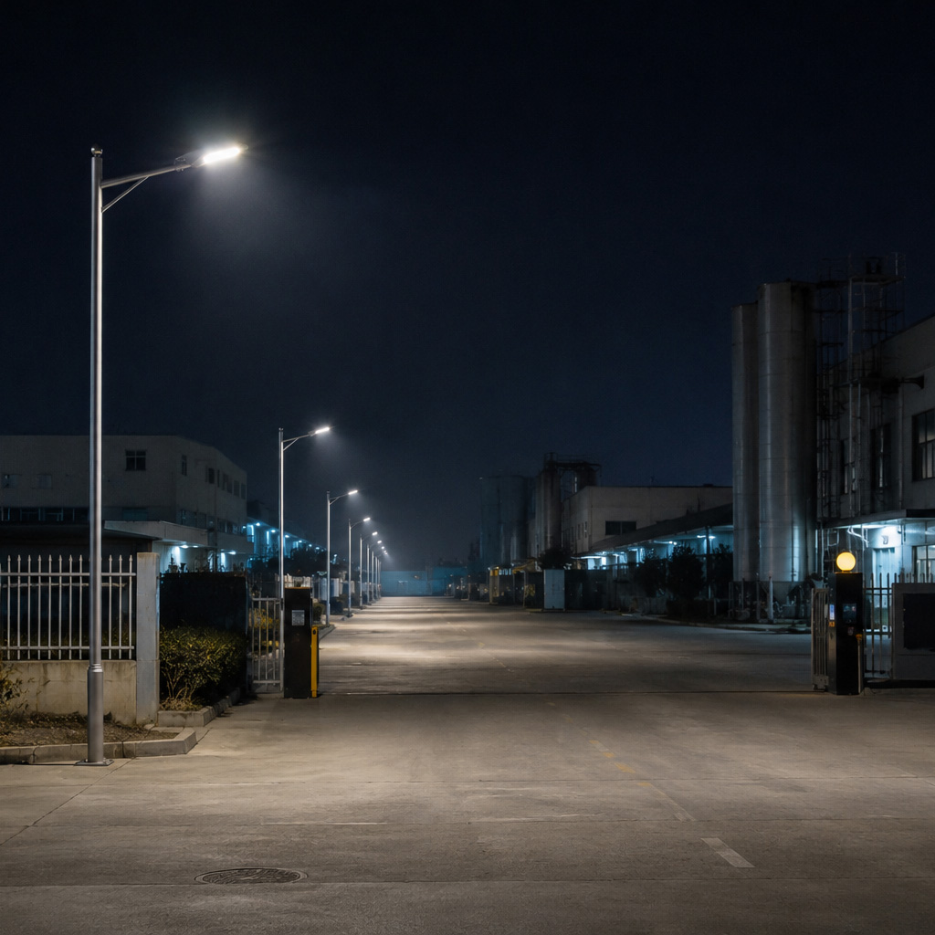 도로 LED 가로등 헤드 75W 가로등주 3m 전기 보안등 외등 아파트 공원 강관주 폴대 - 상세 이미지 3