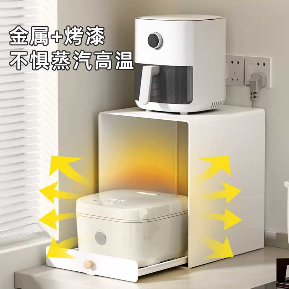 밥솥레일 슬라이딩 수납장 선반 렌지대 거치대 주방 A + 냄비 뚜껑 거치대 - 상세 이미지 5
