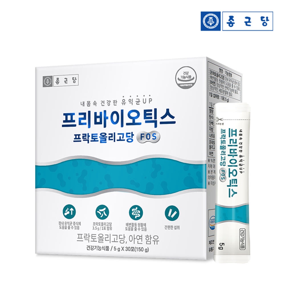 종근당 프리바이오틱스 프락토올리고당 FOS 장건강 생유산균 30포, 2개 - 상세 이미지 2
