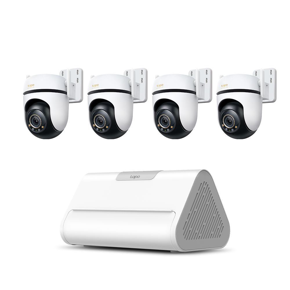 실외 500만화소 풀컬러 회전 카메라(Tapo C530WS) + 허브(Tapo H500) Set 회전형 풀컬러 실외 카메라 CCTV - 상품 이미지
