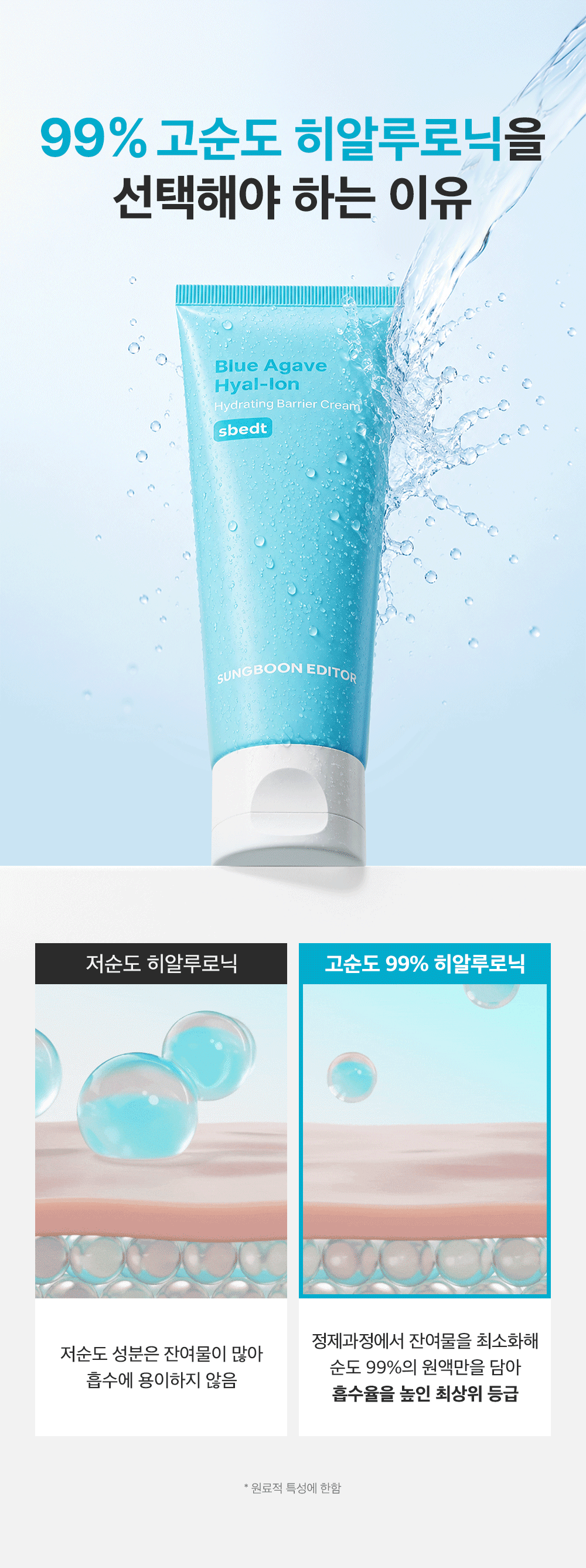 sungboon editor blue agave moisturizing cream