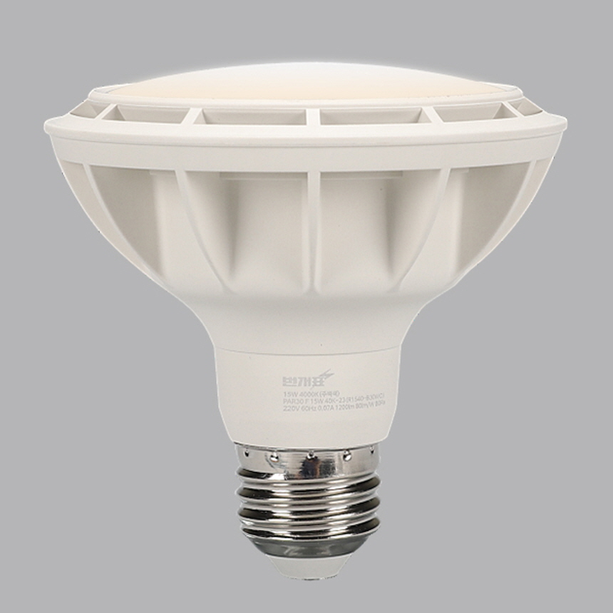 LED PAR30 램프 화이트 확산형 15W 주백색 4000K 레일 스포트 조명 번개표 - 상세 이미지 2