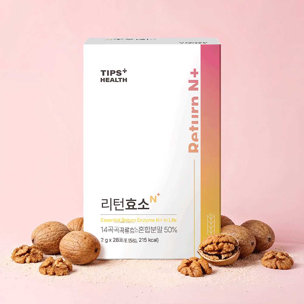 팁스헬시 리턴 효소 N 카무트 효소 28포, 1개 - 상품 이미지
