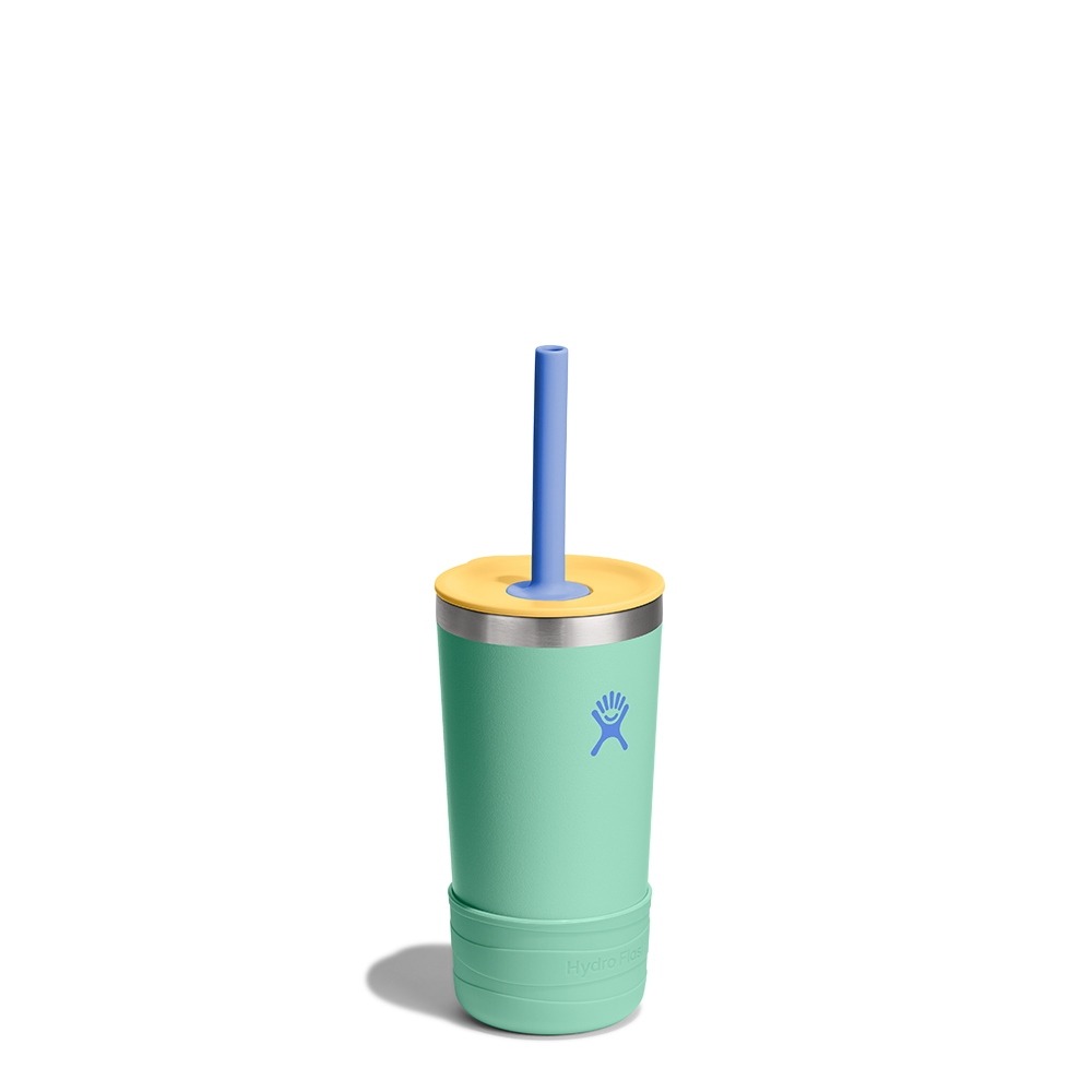 하이드로 플라스크 12온즈 354ml 키즈 텀블러 스트로캡앤부트 머메이드 그린 - 상품 이미지