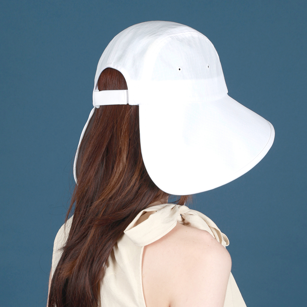 루페오 여성 와이드 챙넓은 데일리 양볼 커버 UV 차단 아쿠아 가드 버킷햇 보닛햇 모자 이미지 6